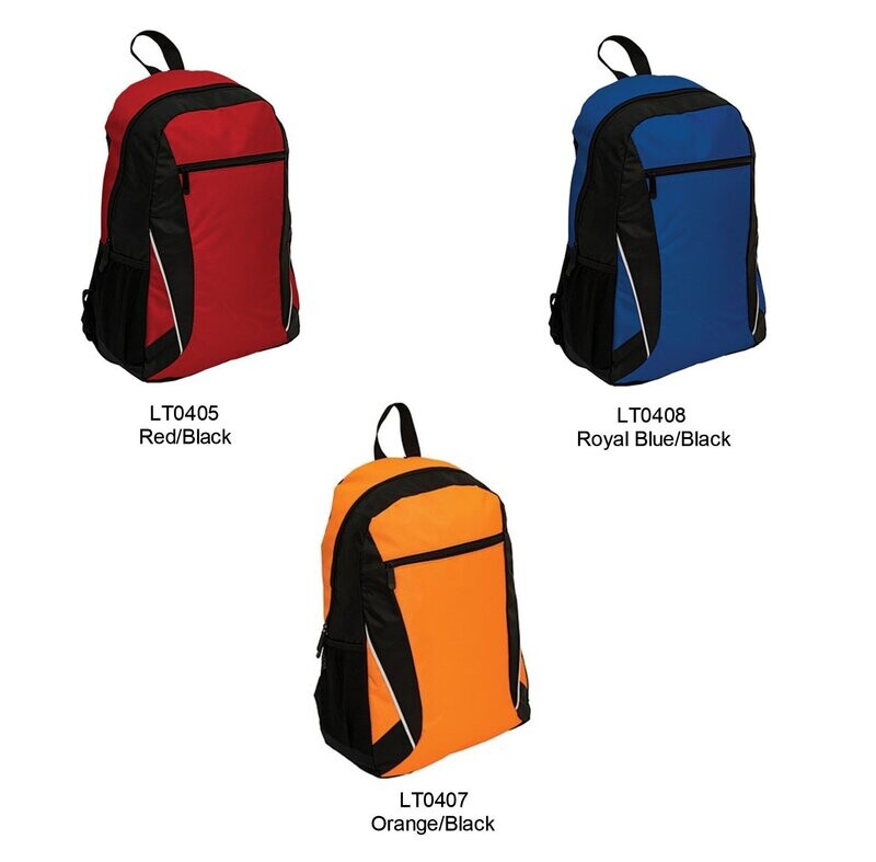 2-Tone Nylon Laptop Backpack