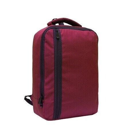 Premium 2-Tone Nylon Laptop Backpack, Color :: LT1206 Maroon/Black