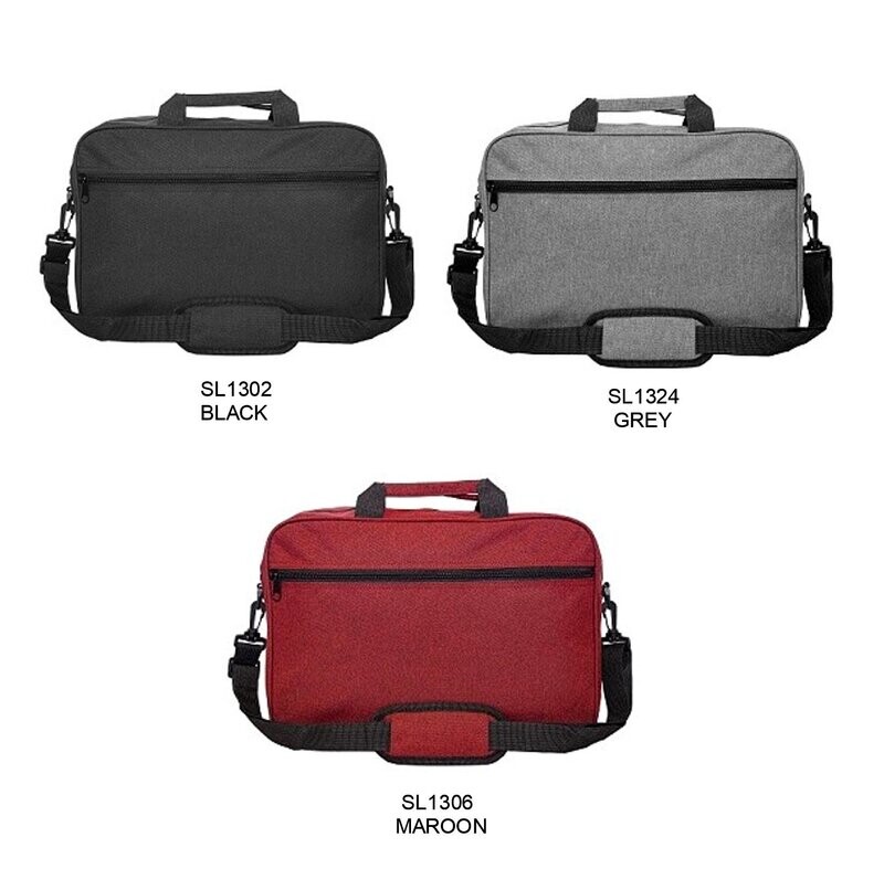 2-Tone Nylon Laptop Document Bag