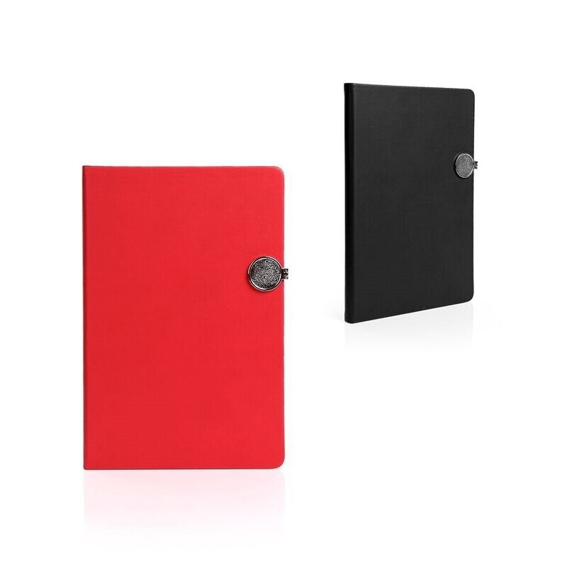 A5 Thermal PU Leather Notebook with Metal Buckle