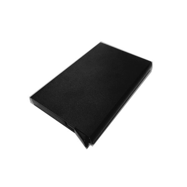 RFID Aluminium Card Holder with Foldable Black Box, Color :: Black