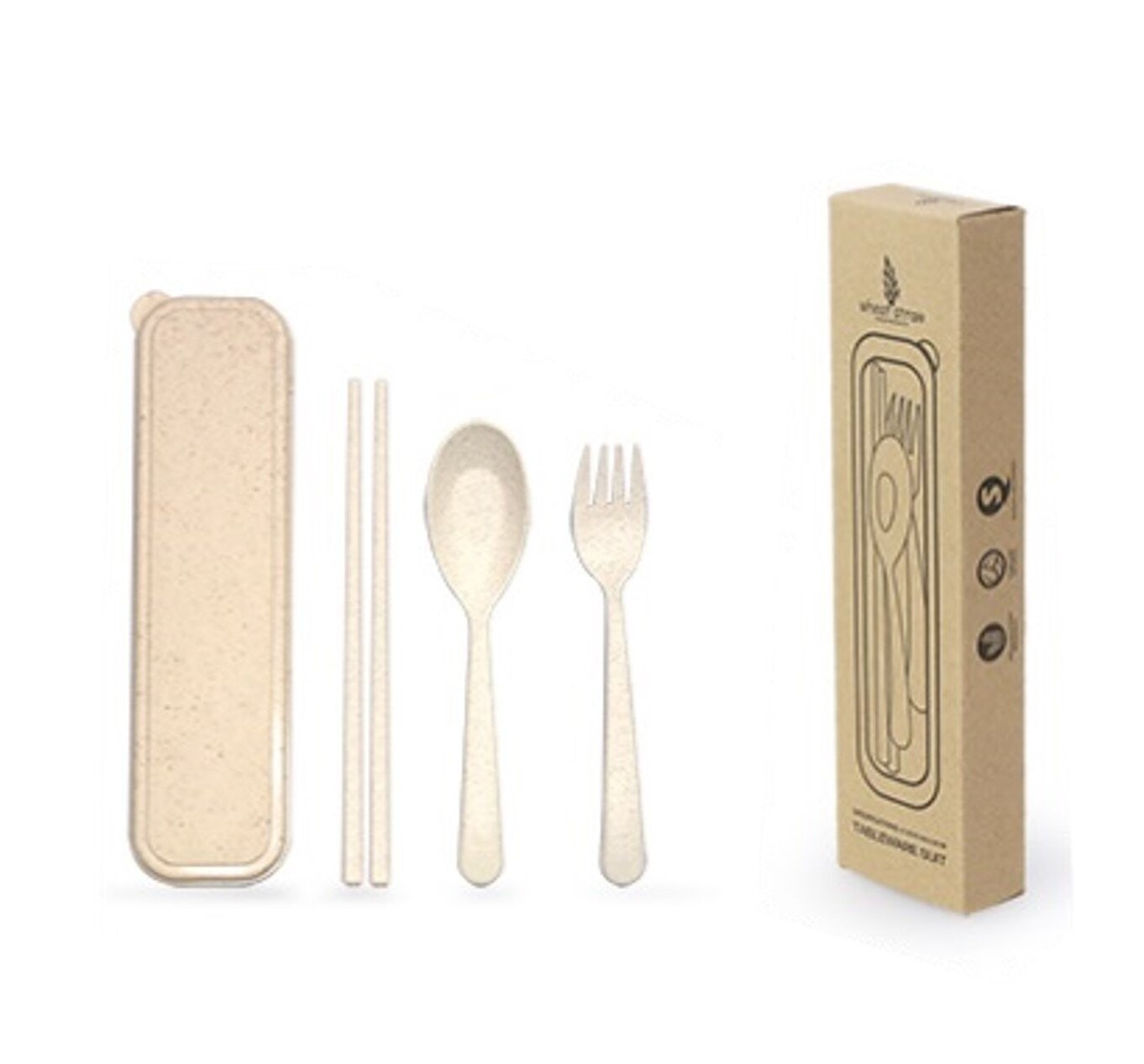 Openix Wheat Straw 3-pc Cutlery Set