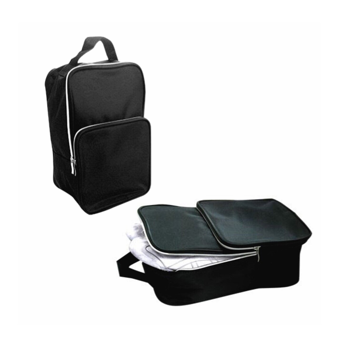 Black Microfibre Shoe Bag