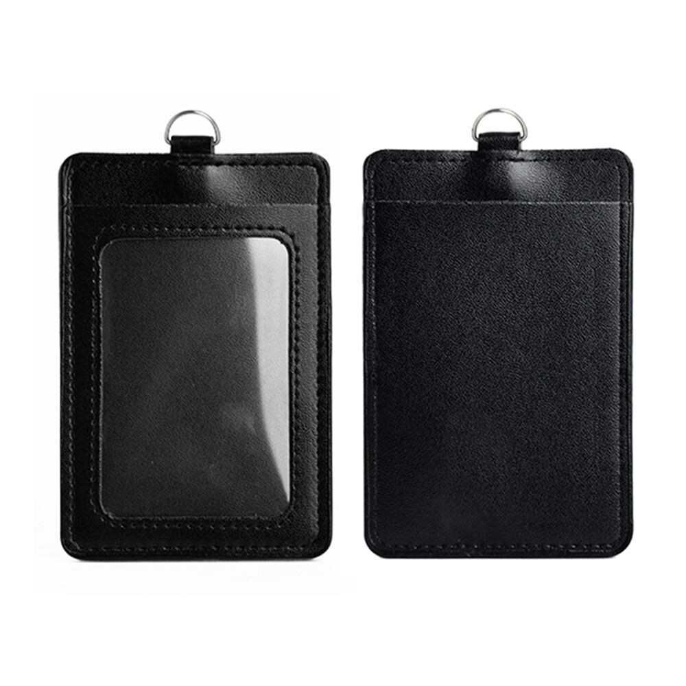 PU Leather ID Card Holder with Back Slot