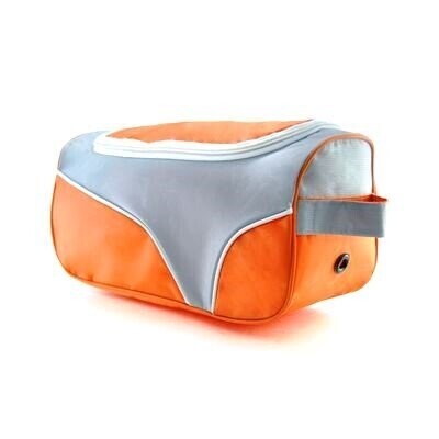 Scandic Jacquard Design 2-Tone Shoe Bag, Color :: Orange
