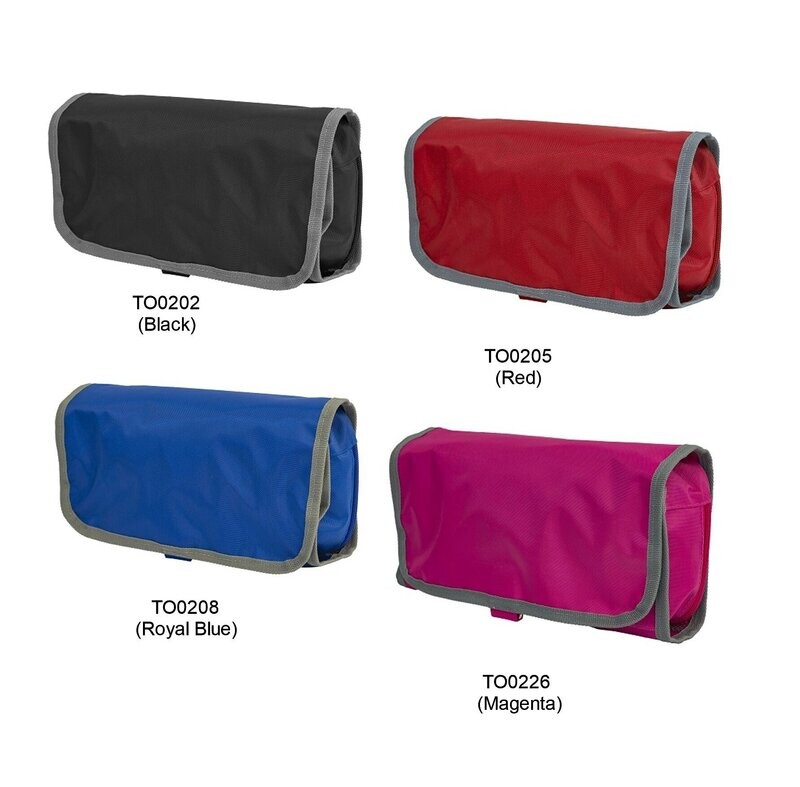 Nylon 420D 2-Fold Toiletry Pouch