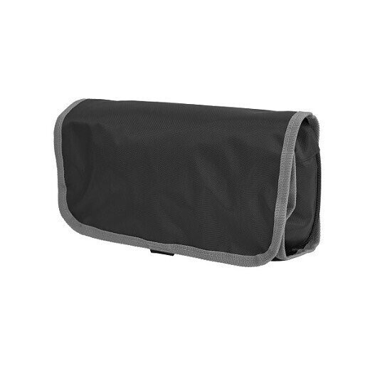 Nylon 420D 2-Fold Toiletry Pouch, Color :: TO0202 Black