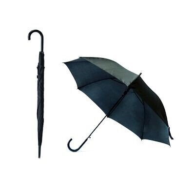 24" Long Umbrella with J-Handle (no UV), Colors :: Black