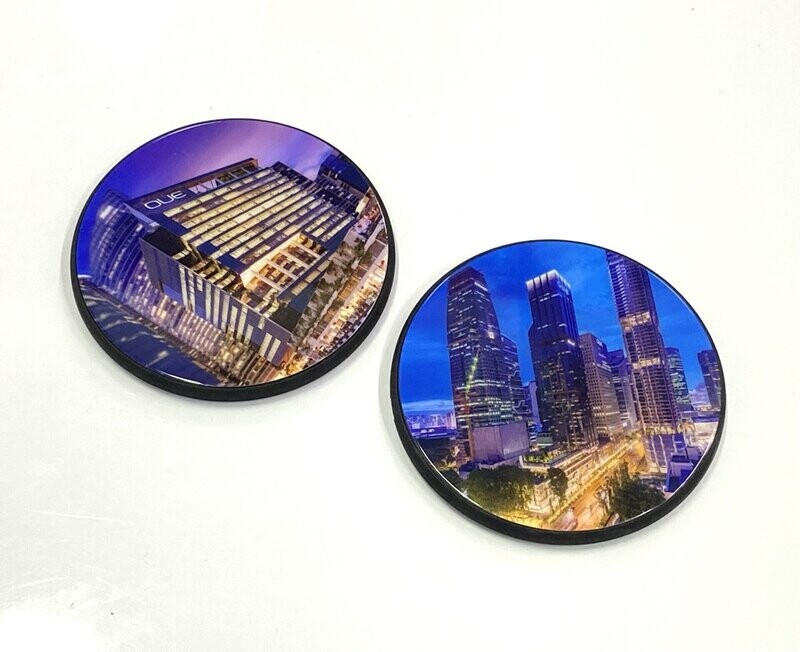 Customized Disc-Shaped Wireless Charger with 2-pc Box
