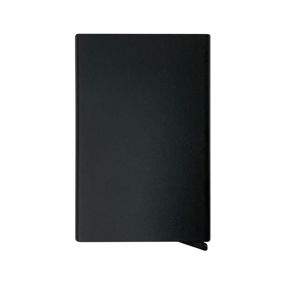 RFID Blocking Multi-Card Holder with Expandable Back Pouch with Foldable Box, Color :: Black