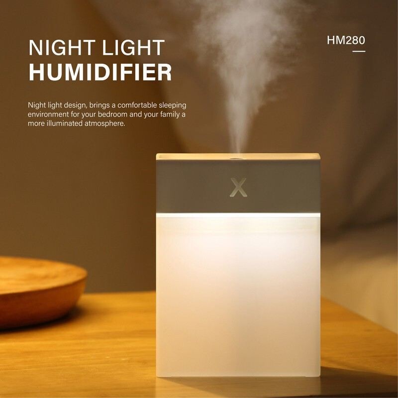 Night Light Humidifier with Foldable White Box