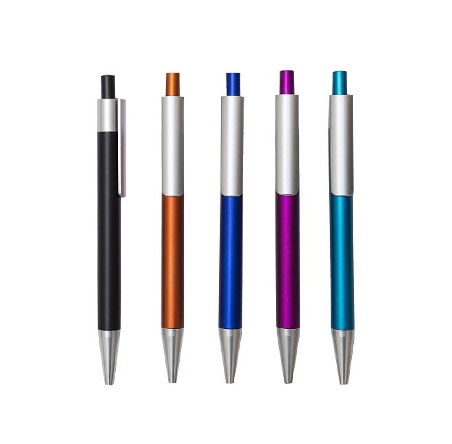 Metallic Color Plastic Ball Point Pen