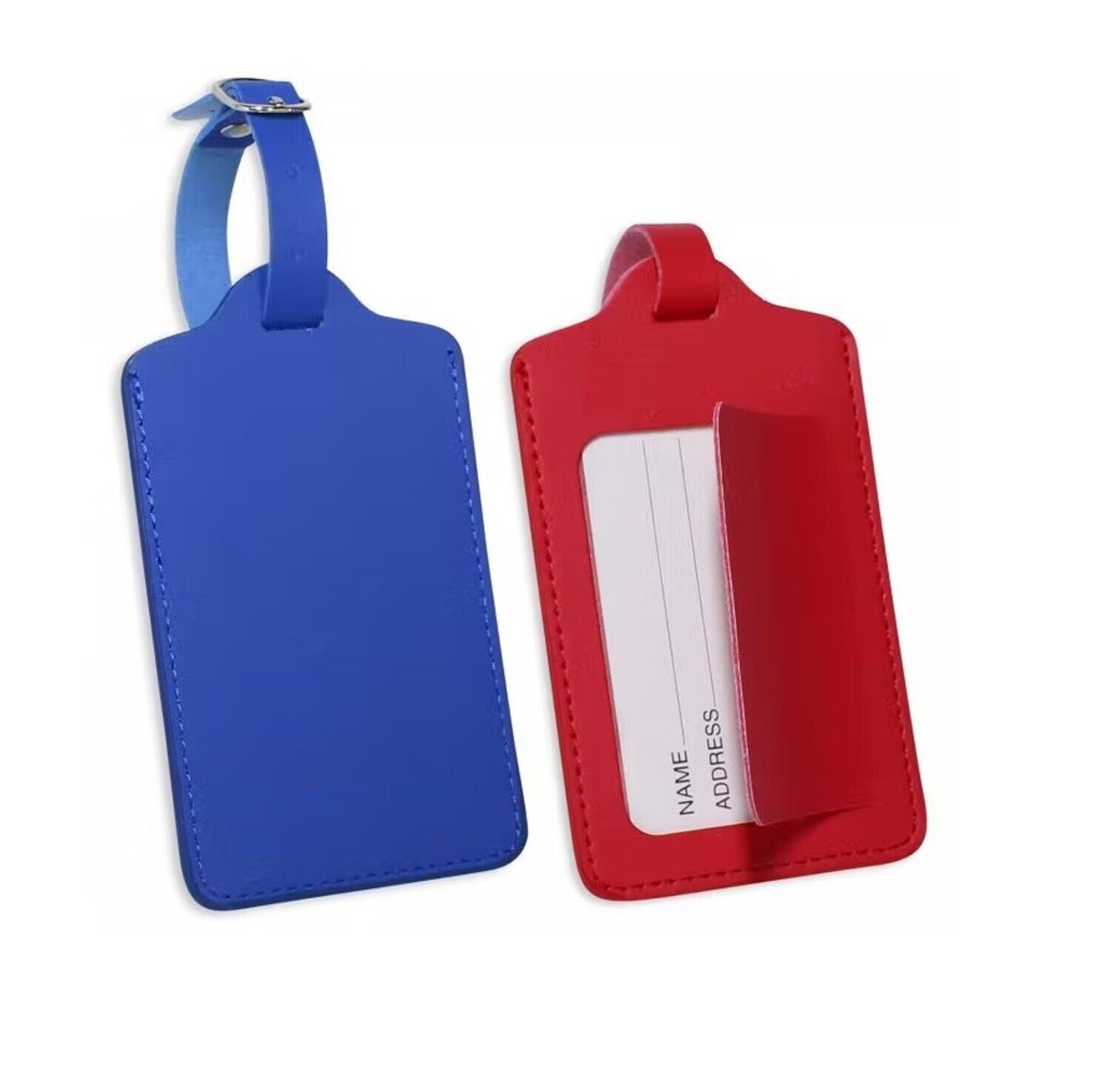 Smooth PU Leather Luggage Tag (polybag packing)