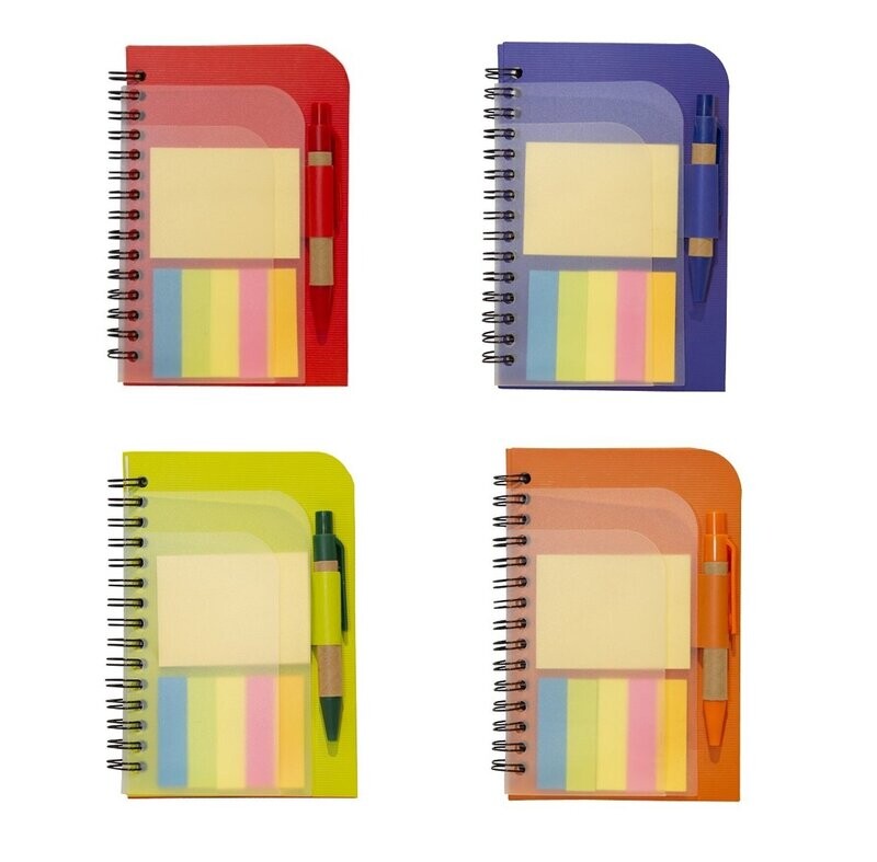 Trendy Eco Notepad with Recycle Ball Pen