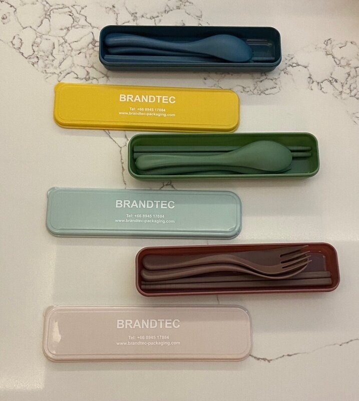 2-Tone Design Travel Cutlery Set