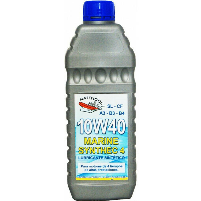 Olio motore sintetico motore fuoribordo Nauticol 10w40 1 litro Olio motore sintetico motore fuoribordo Nauticol 10w40 1 litro