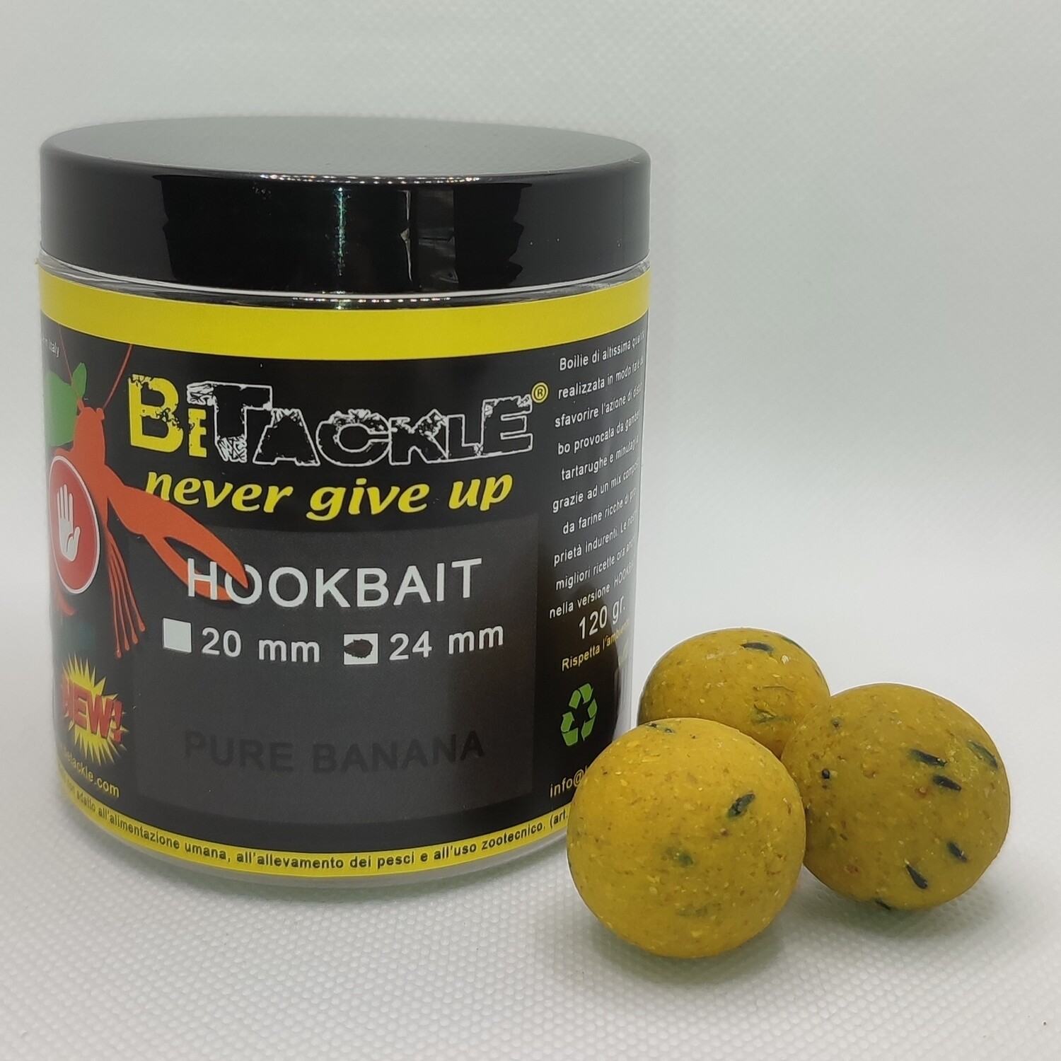 Boilies BETACKLE hookbaits 120 gr PURE BANANA