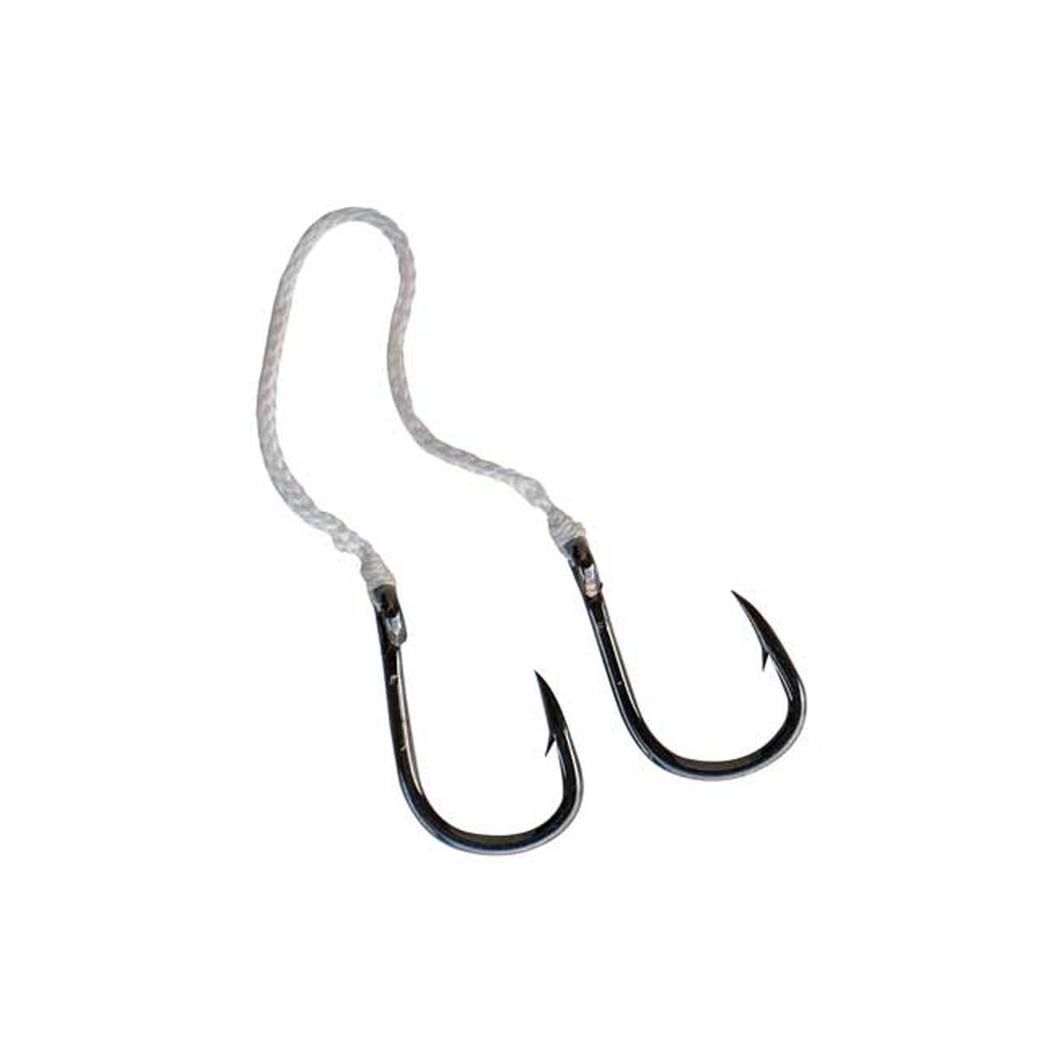 Amo assist JIGGING doppio montato su trecciato, confezione 2 coppie!