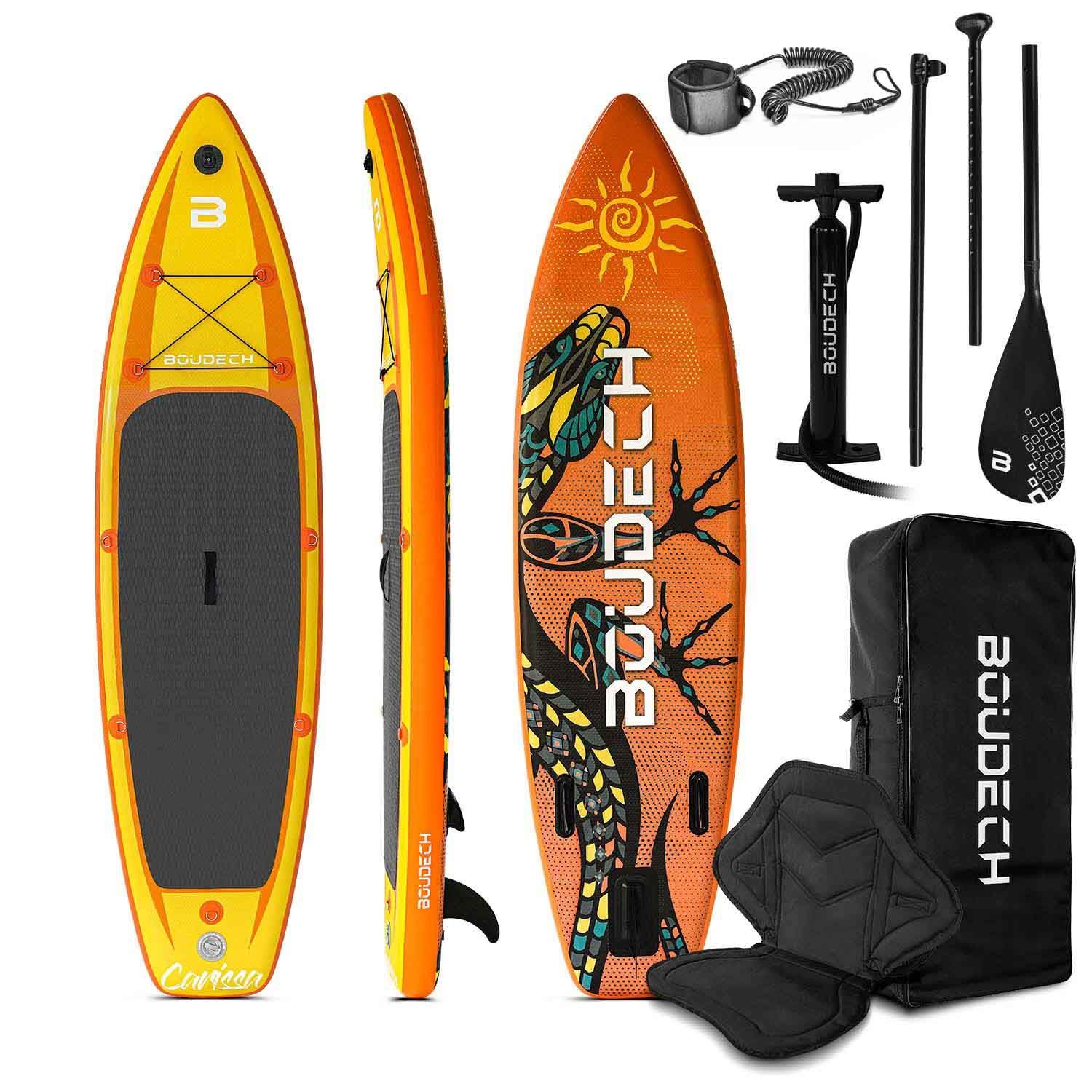 Tavola da SUP Boudech gonfiabile Flatwater da 300x75x15 cm + Sedile