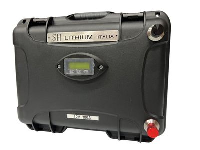 Batteria a litio per motore fuoribordo elettrico SH LITHIUM ITALIA 100 ah 12V