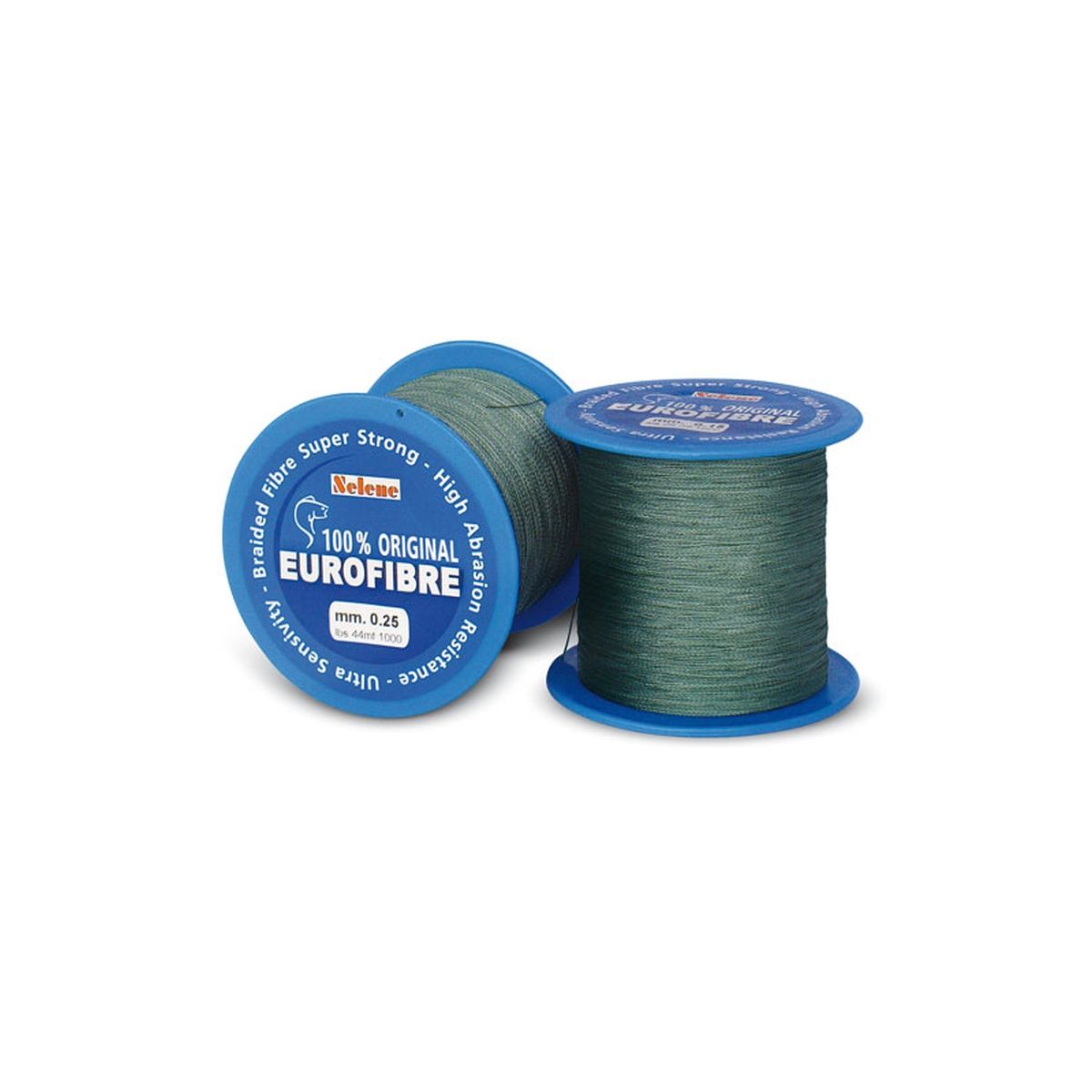 Treccia mulinello VERDE EUROFIBRE / morbida e inelastica 100% - 1000 mt