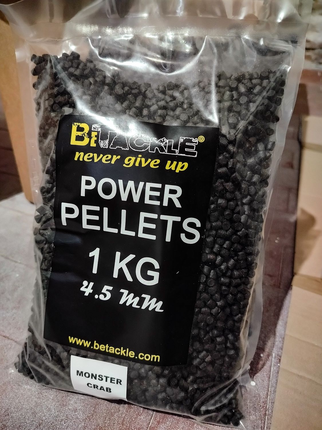 Sacchetto 1 kg Power Pellets BETACKLE fish + monster crab