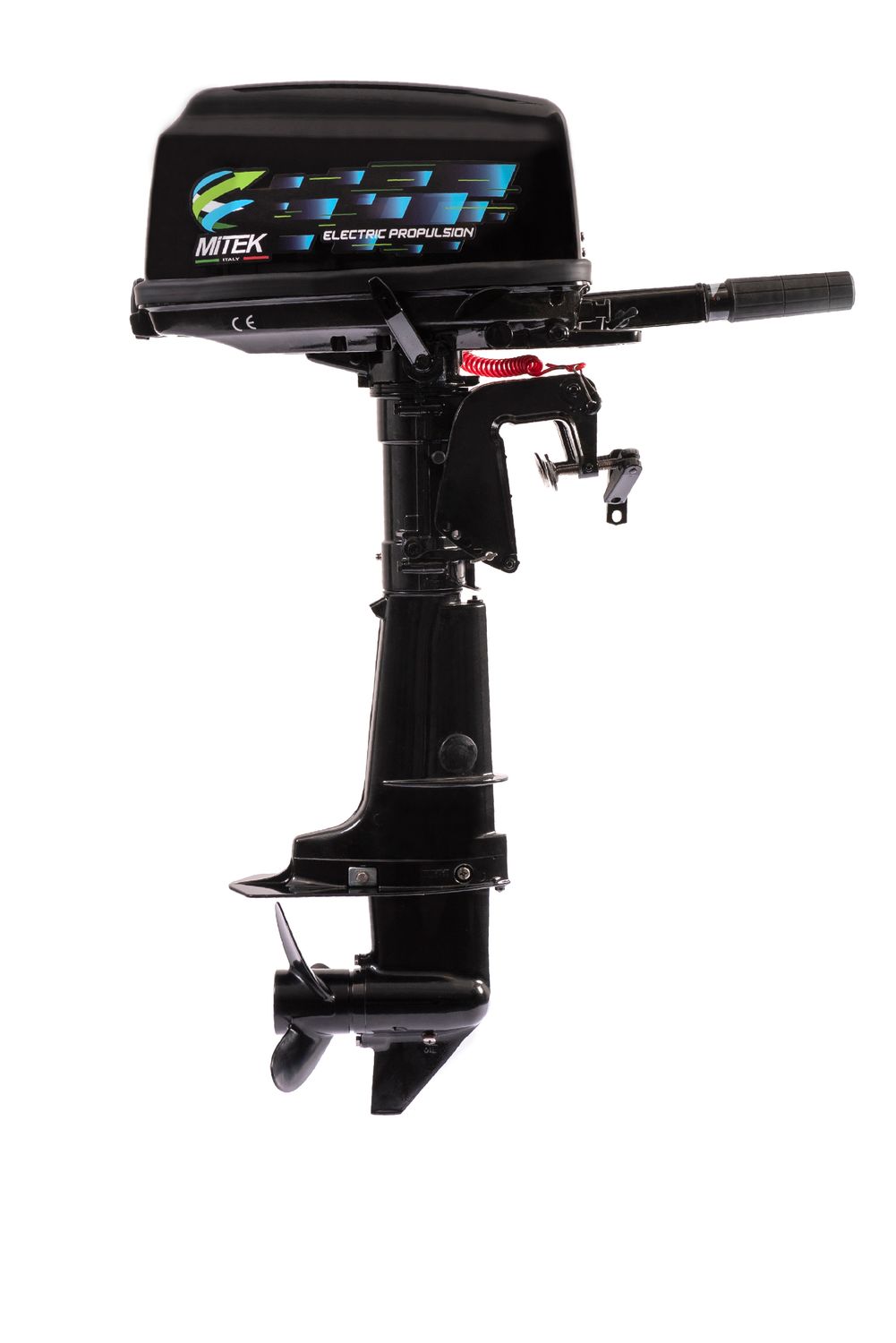 Motore fuoribordo elettrico brushless Mitek 48 V 9,9 hp gambo corto bluetooth con app IOS e ANDROID, GPS