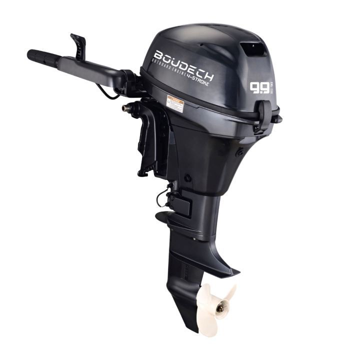Kluster - Motore marino fuoribordo a benzina Boudech 4 Tempi 246cc 9.9 Hp Gambo Corto per Gommoni Barche da Pesca