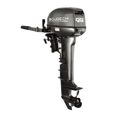 Kundan - Motore Marino Fuoribordo a Benzina Boudech 4 Tempi 246cc 9.9 Hp Gambo Lungo per Gommoni Barche da Pesca