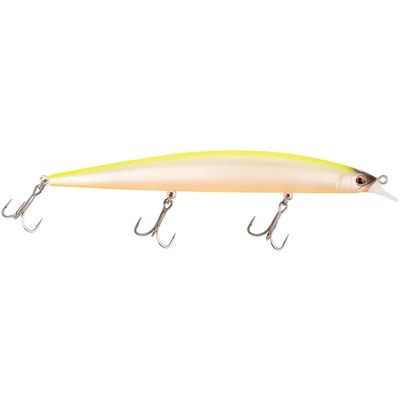 Mustad Gonta minnow 17 cm sinking ghost chartreuse long jerk