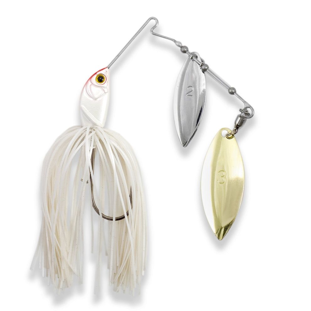 Nomura double spinner bait white 14 g