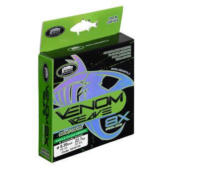 Trecciato spinning Lineaeffe Venom X8 150 mt green