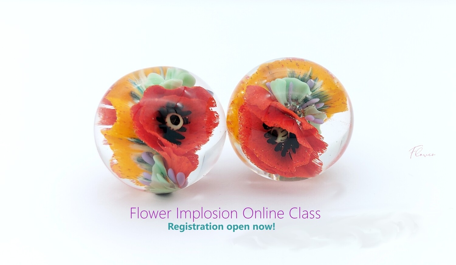 Implosion Floral beads/Pendant online class ON DEMAND!