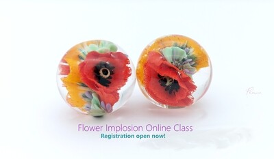 Implosion Floral beads/Pendant online class ON DEMAND!