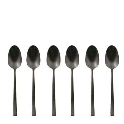 Set 6 cucchiaini ROCK Black Diamond Sambonet