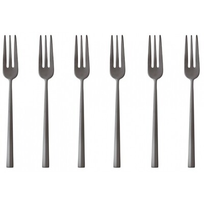 Set 6 forchettine dolce ROCK black Diamond Sambonet Set 6 forchettine dolce ROCK black Diamond Sambonet