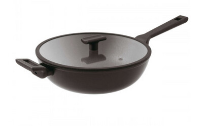 Wok cm30 con coperchio Titan Pro - Sambonet