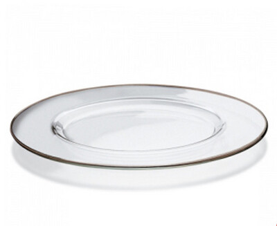 Set 6 sottopiatti in vetro filo platino cm32 - Vidivi