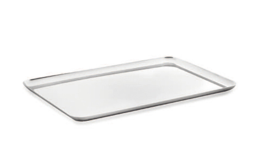 Vassoio acciaio rettangolare 27x18 - Stile Pininfarina