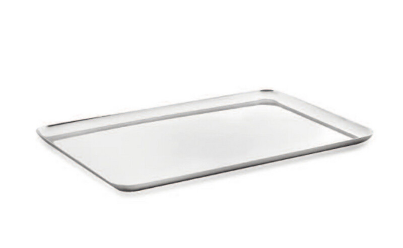 Vassoio acciaio rettangolare 27x18 - Stile Pininfarina