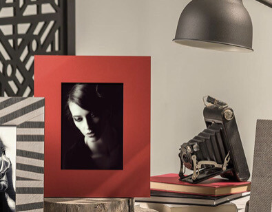 Cornice legno verniciato - rosso - 13x18