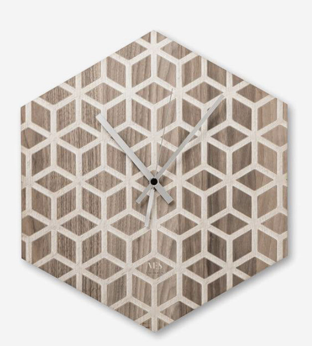 Orologio da parete HEXAGO - con batteria - cm35x40
