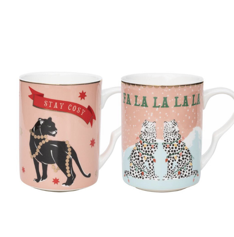 Set 2 Mug large - 360ml - XMAS Yvonne Ellen