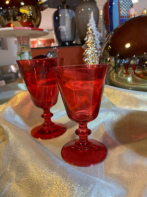 Servizio 24 calici France rosso - fade