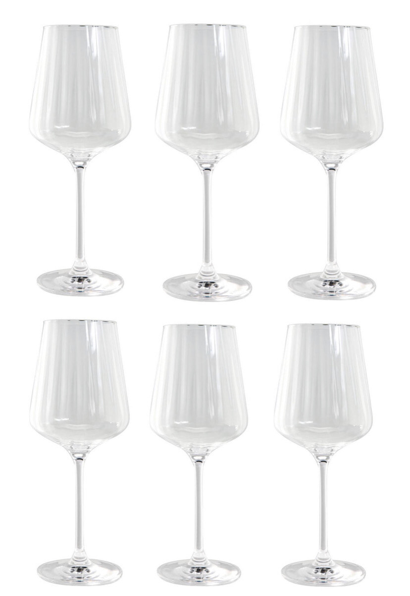 Set 6 Calice vino rosso / calice acqua 390ml - rinascimento