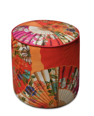 Pouf velluto - ventagli baci milano