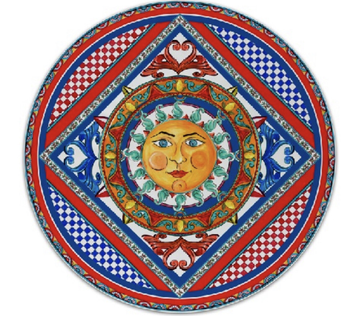 Piatto a servire 30cm - melamina - sole Mio Baci Milano