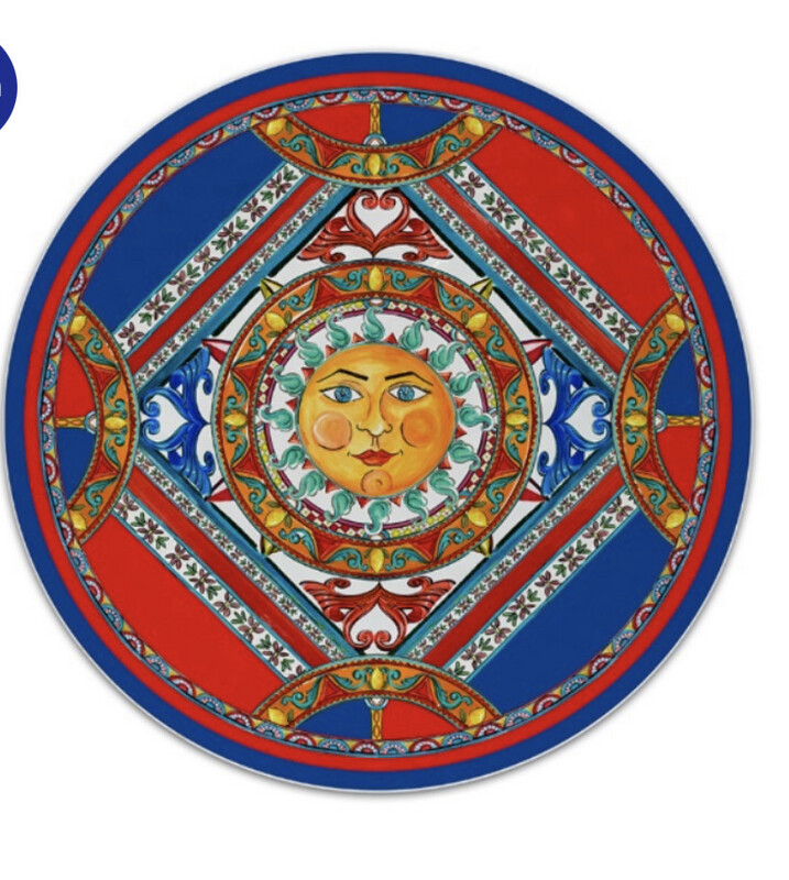 Vassoio tondo 48cm melamina - sole Mio Baci Mialno