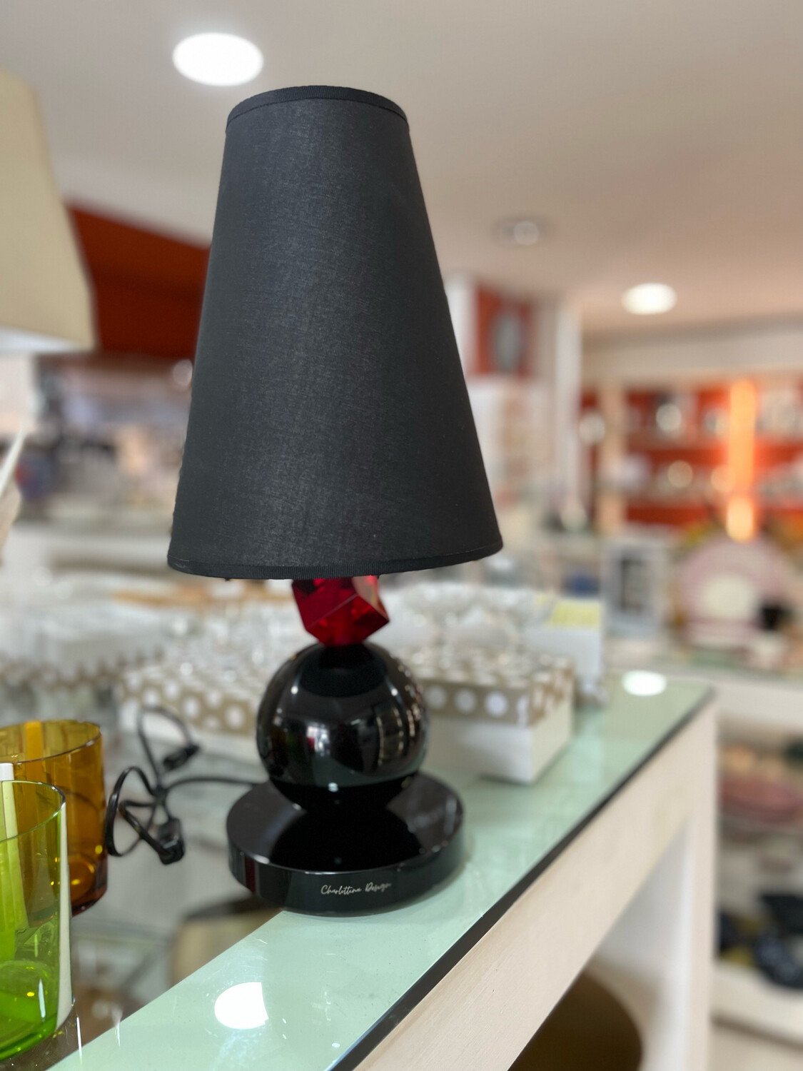 Lampada Audrey paralume nero - cm45 - CHARLOTTINA