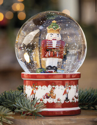 Christmas Toys Palla neve grande, 13x13x17cm